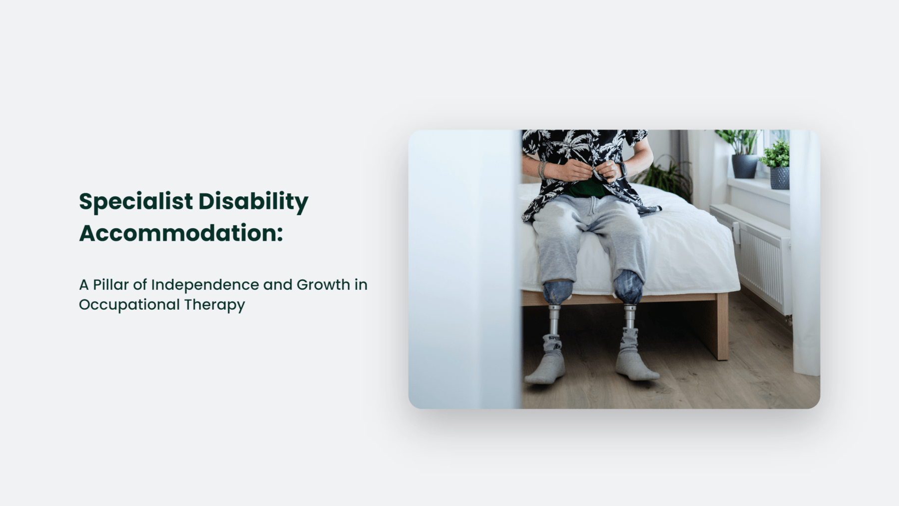 special disability accomodation Specialist Disability Accommodation: A Pillar of Independence and Growth in Occupational Therapy